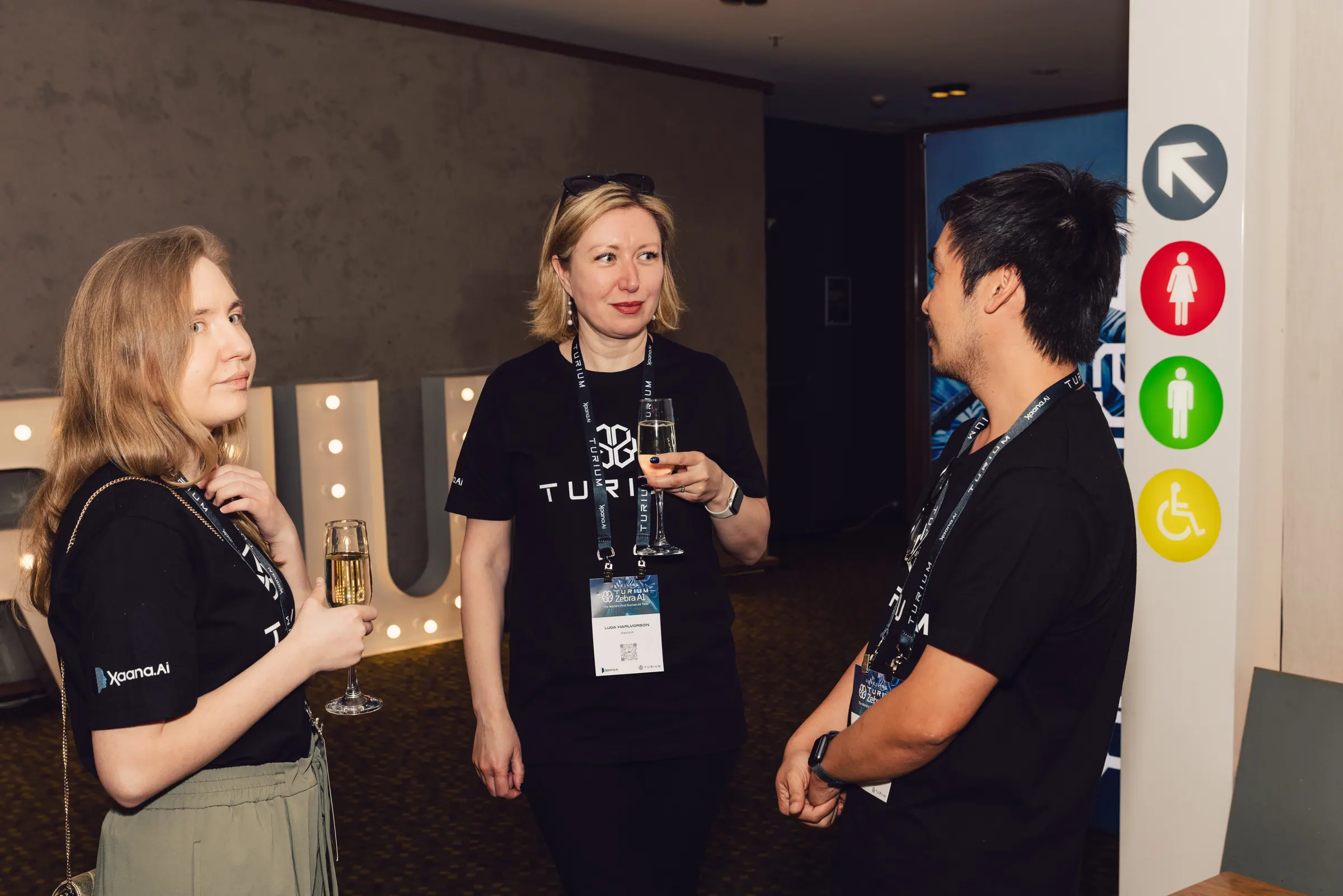 Conversations at the launch evening