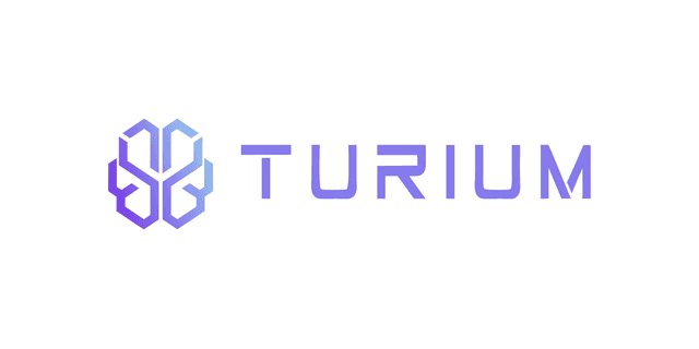 Turium logo, gradient horizontal
