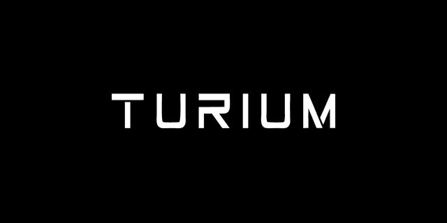 Turium wordmark, white
